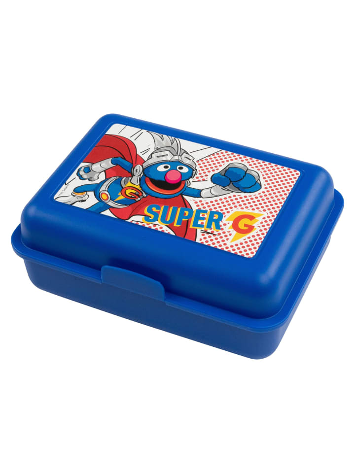 Sesamstraße Sesamstraße Brotdose Super-Grobi Lunchbox Butterbrotdose mit Trennwand in blau günstig kaufen onesize