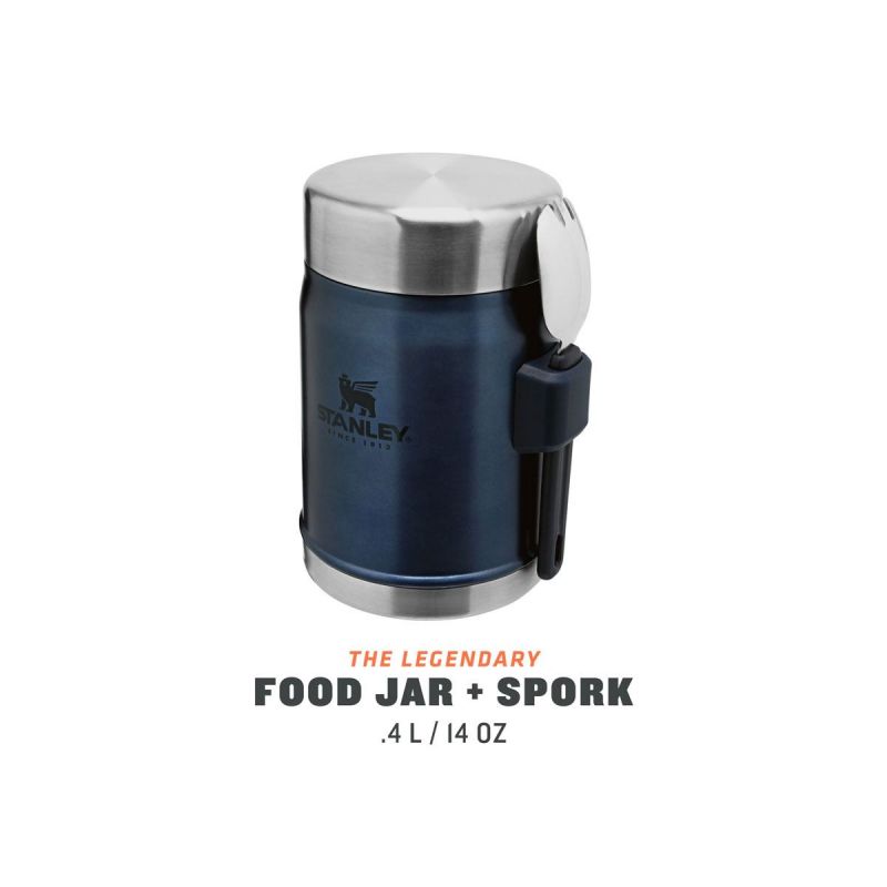 Stanley Food Jar, Classic Legendary Food Jar + Spork 14oz \/ 400ml Nightfall