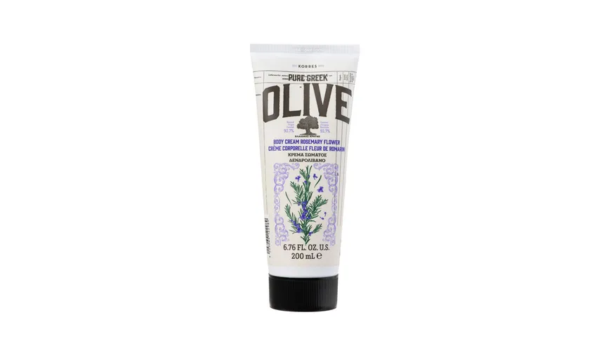 KORRES Pure Greek Olive Rosemary Flower Körpercreme 200 ml