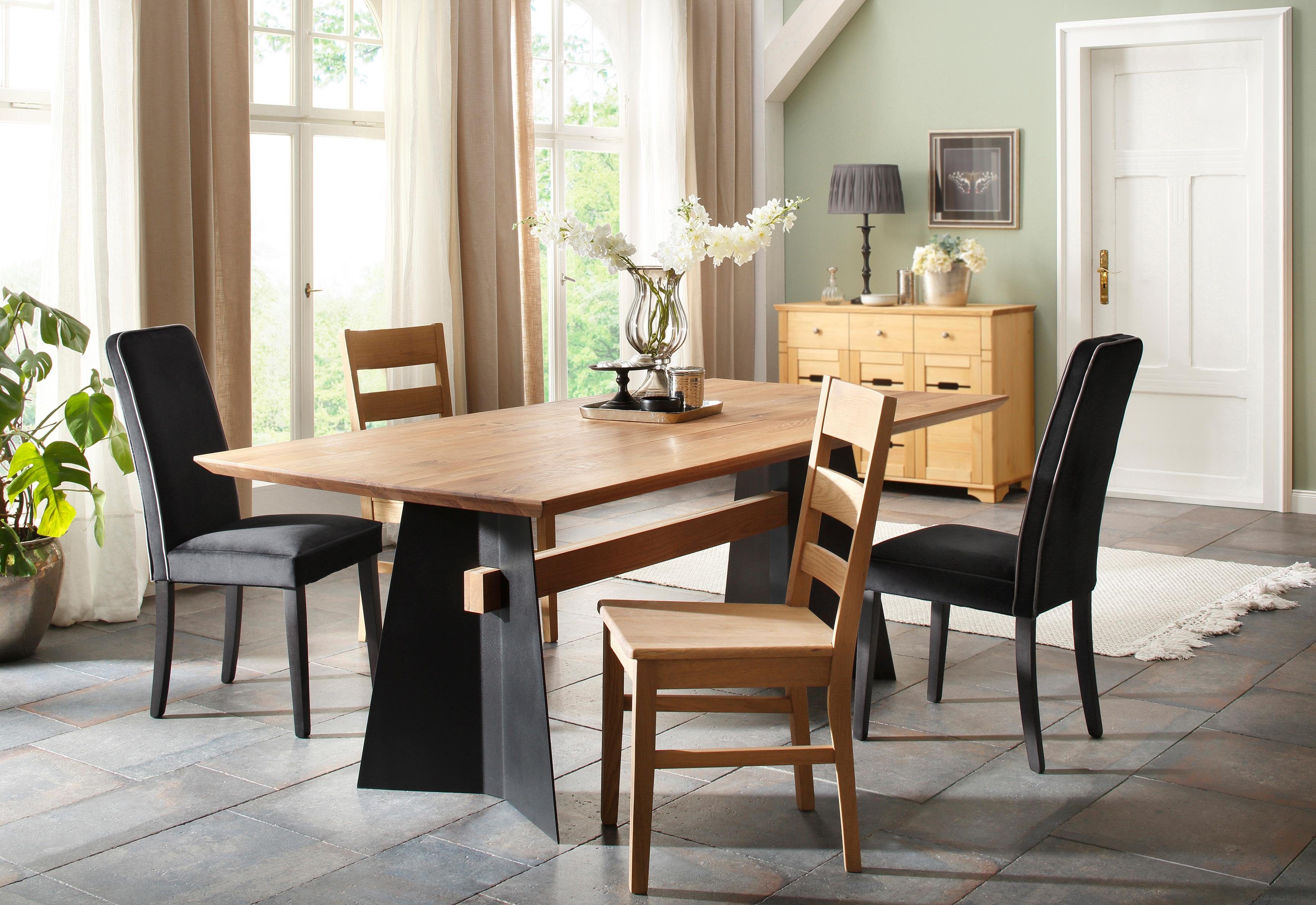 Home affaire Stuhl Paul (Set, 2 St), aus massiver Eiche