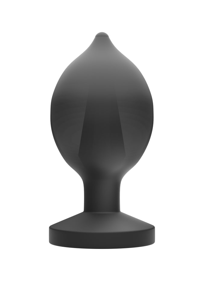 ANOS aufblasbarer Analplug RC Inflatable Plug with Vibration in schwarz günstig kaufen 14,5 cm