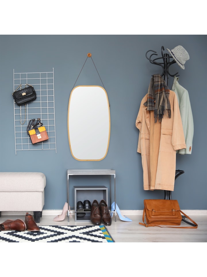 relaxdays Wandspiegel in Natur günstig kaufen onesize