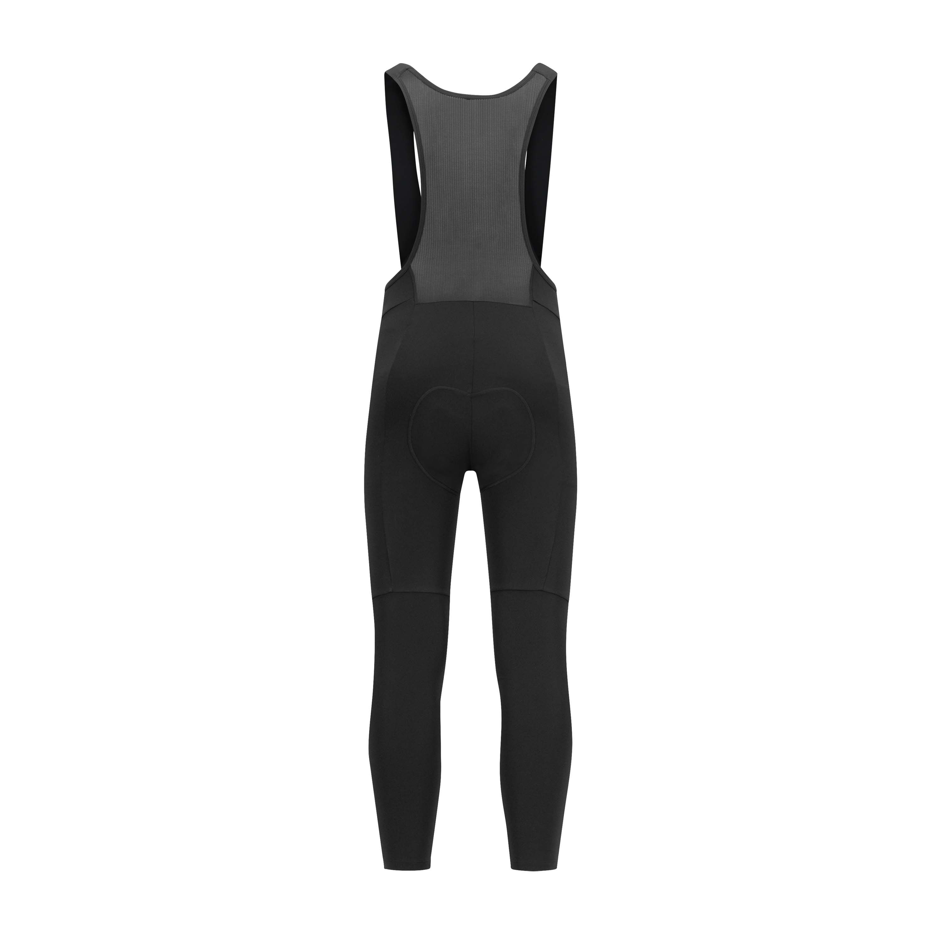 Rogelli Essential Black Herren lange Radhose mit Träger