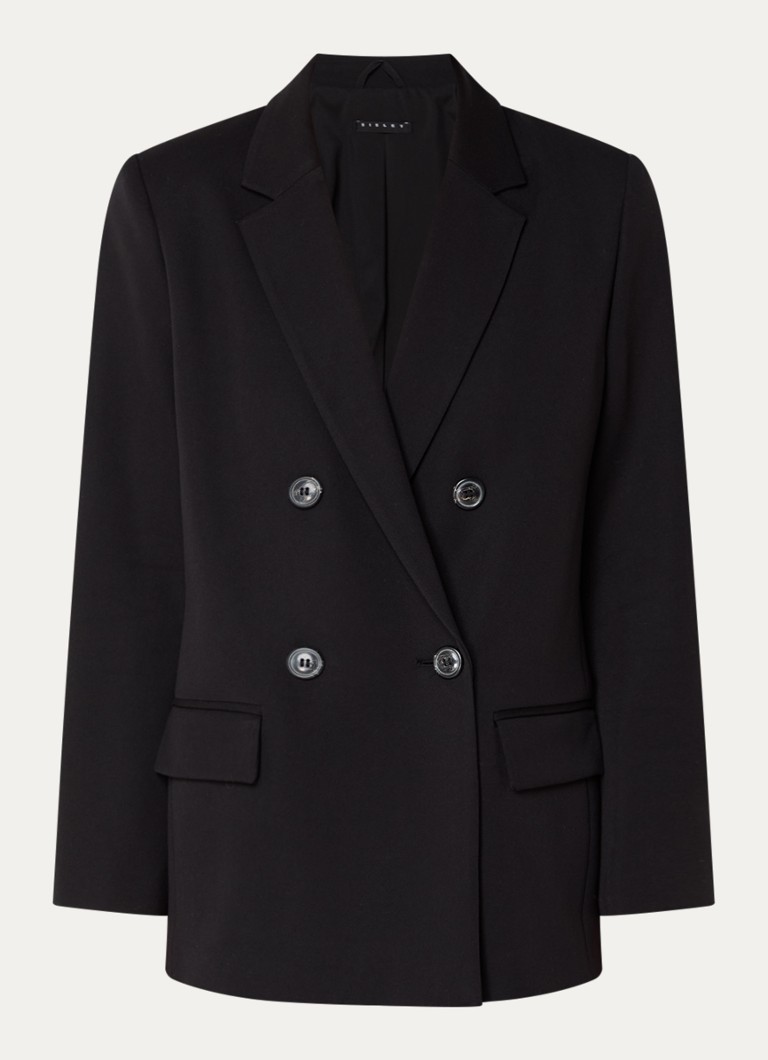 Sisley Double-breasted blazer with shoulder pads