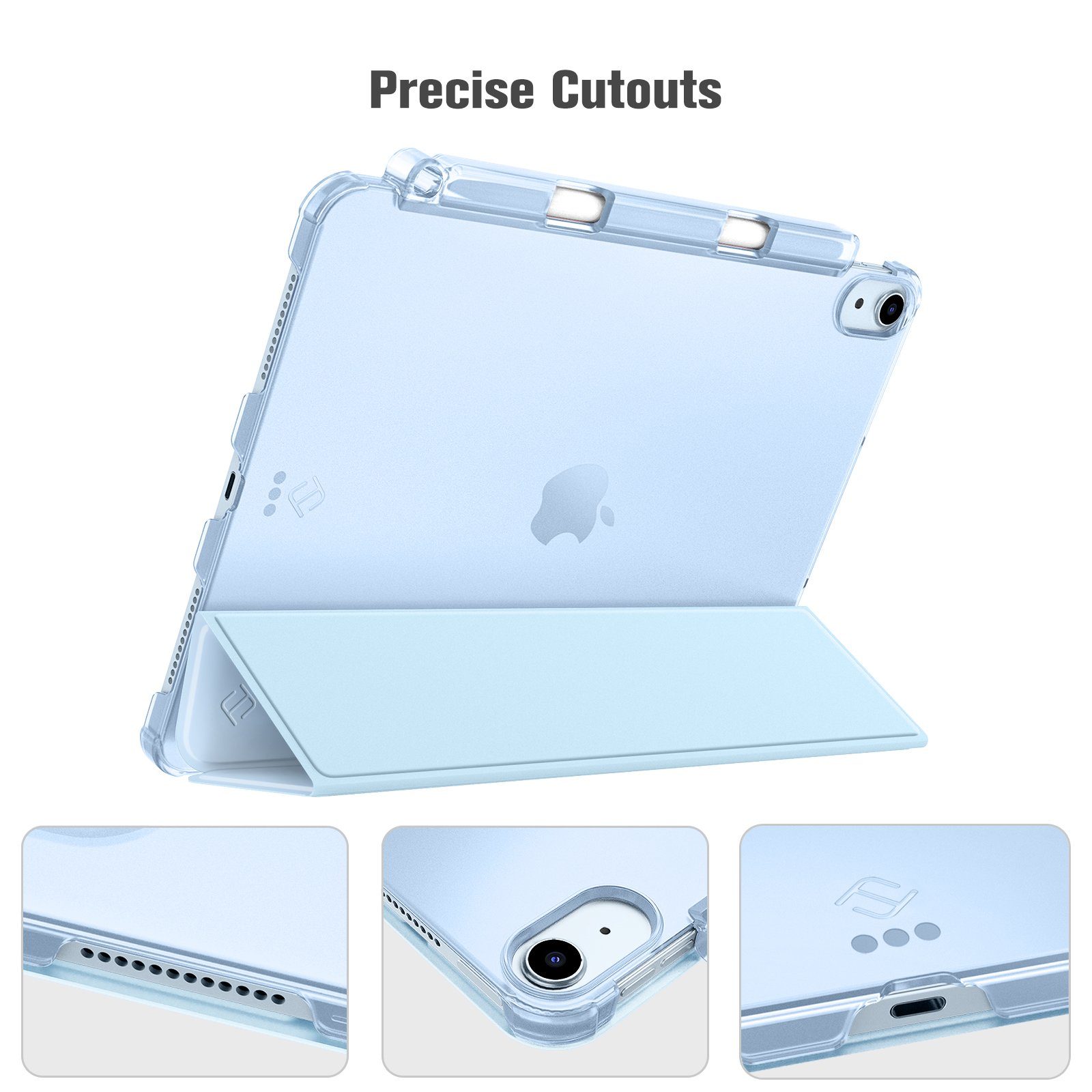 Fintie Tablet-Hülle Hülle für iPad Air 5. Generation 2022 / iPad Air 4. Generation 2020, ultradünne leichte Hülle mit Stifthalter und Auto Schlaf/Wach Funktion
