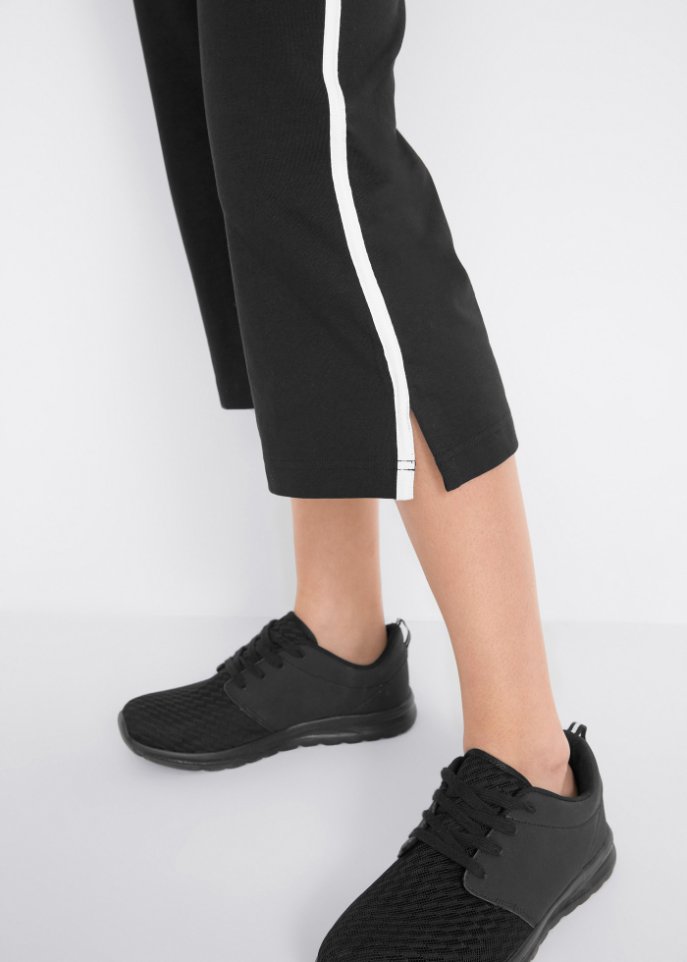Sportcapri aus Baumwolle, schmal geschnitten