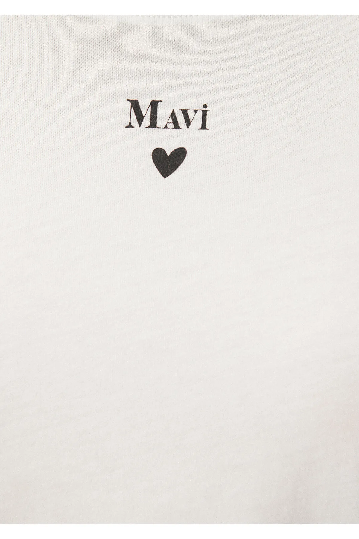 Mavi  Weißes T-Shirt mit Logo-Print, reguläre Passform / normaler Schnitt 1601185-33389