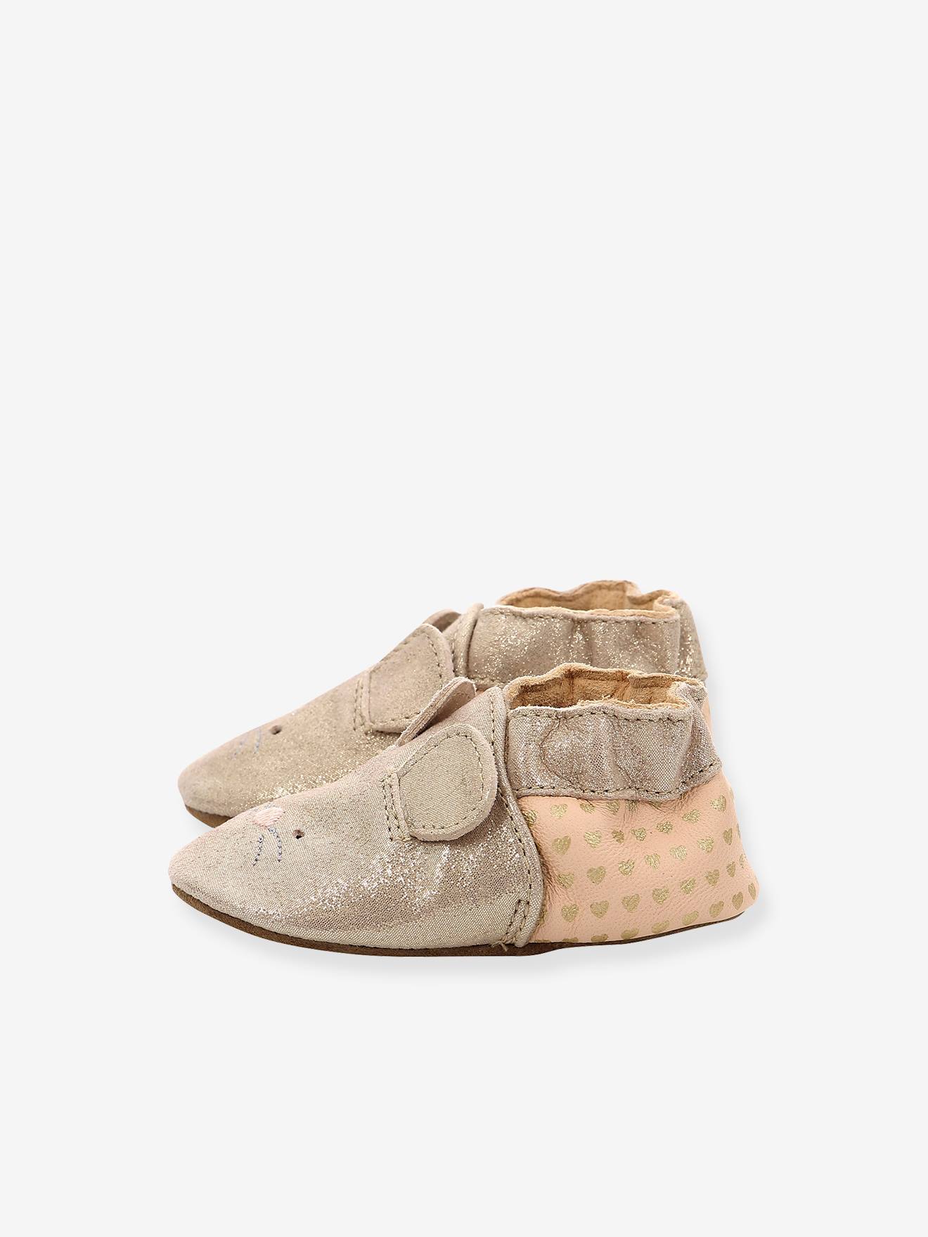 Robeez Mädchen Baby Krabbelschuhe MOUSE NOSE 946551-10 ROBEEZ - rosa