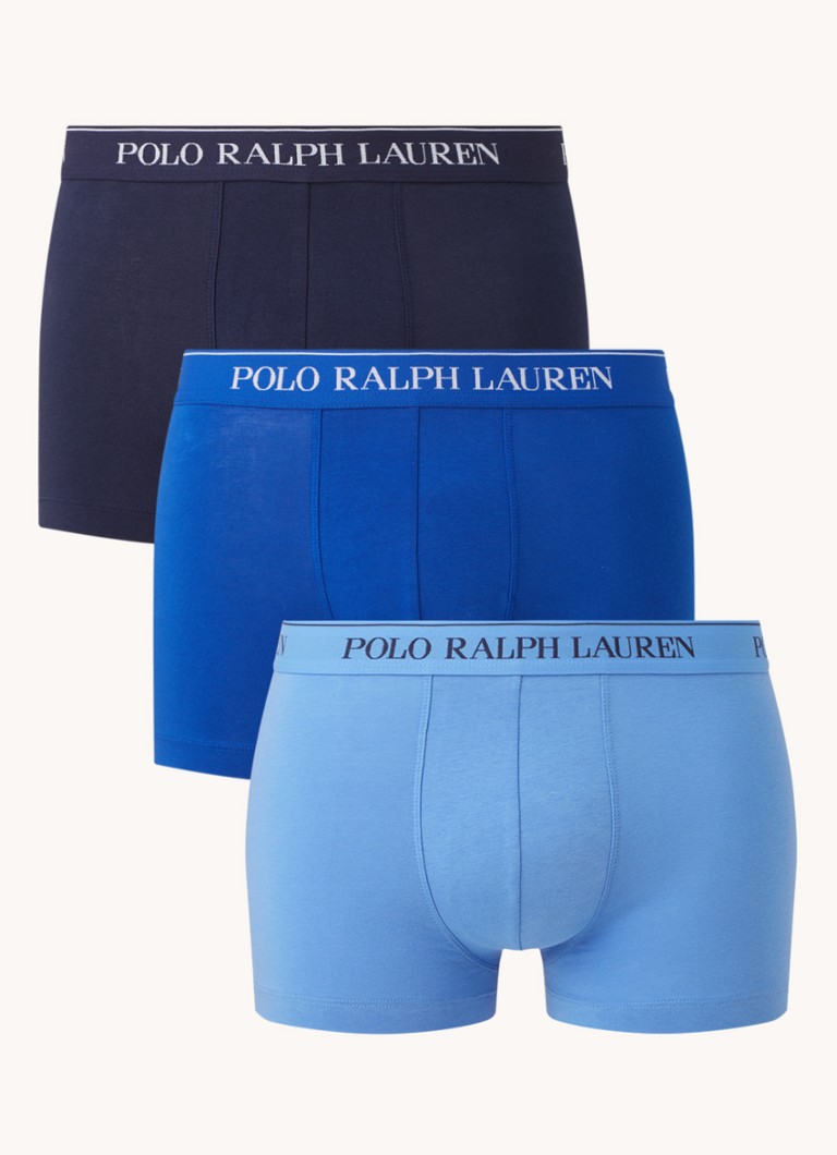 Μποξεράκι Ralph Lauren με λογότυπο στη μέση, συσκευασία των 3 τεμαχίων