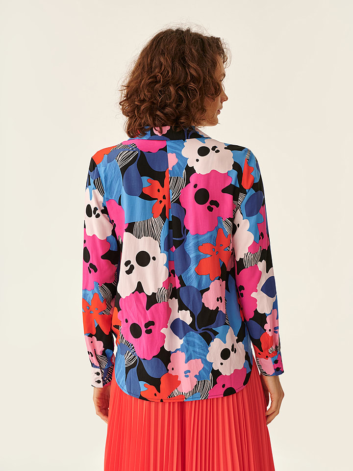 TATUUM Bluse in Blau/ Pink günstig kaufen
