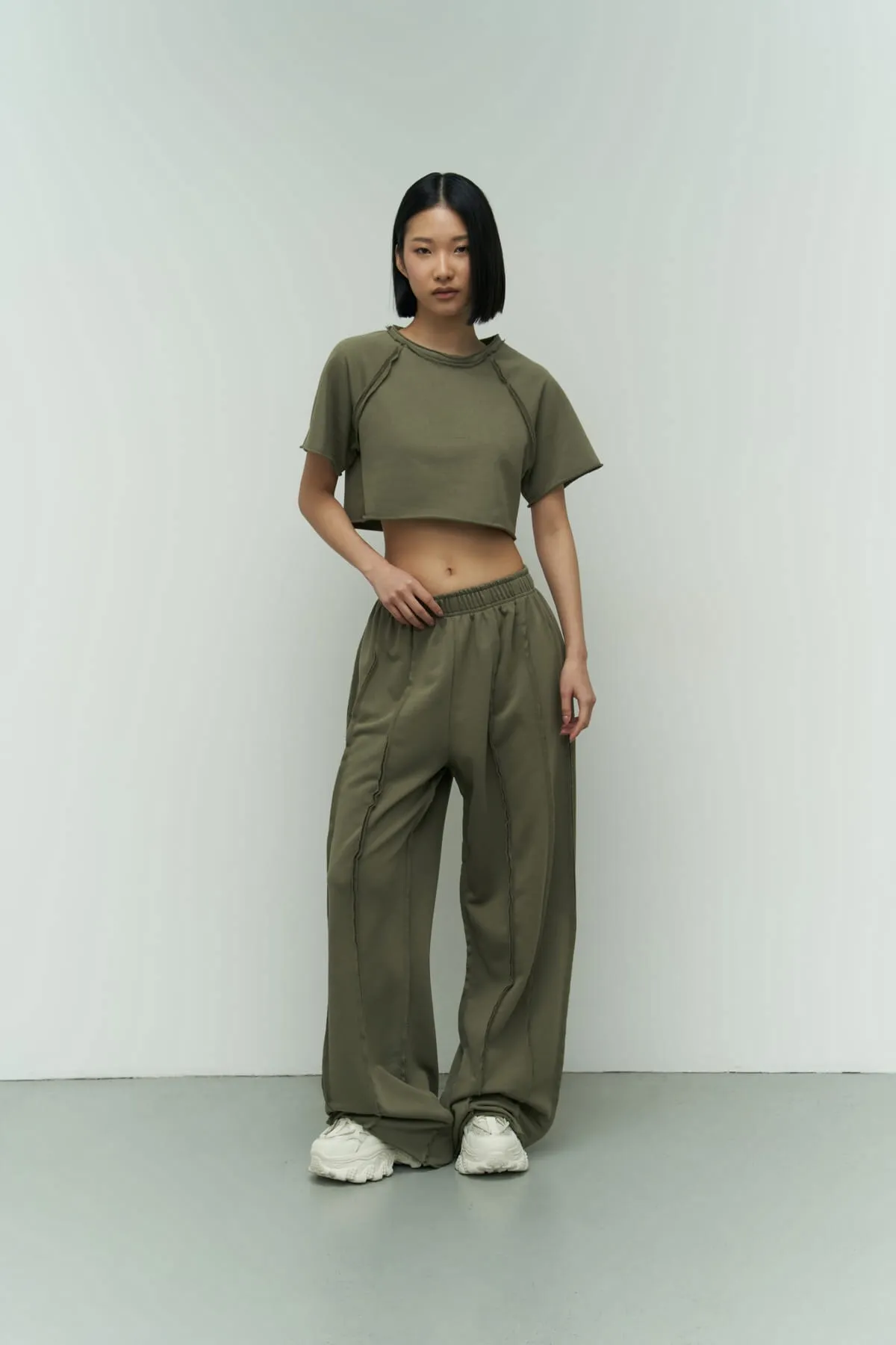 MAİ COLLECTİON  Trainingsanzug - Khaki - Regular Fit