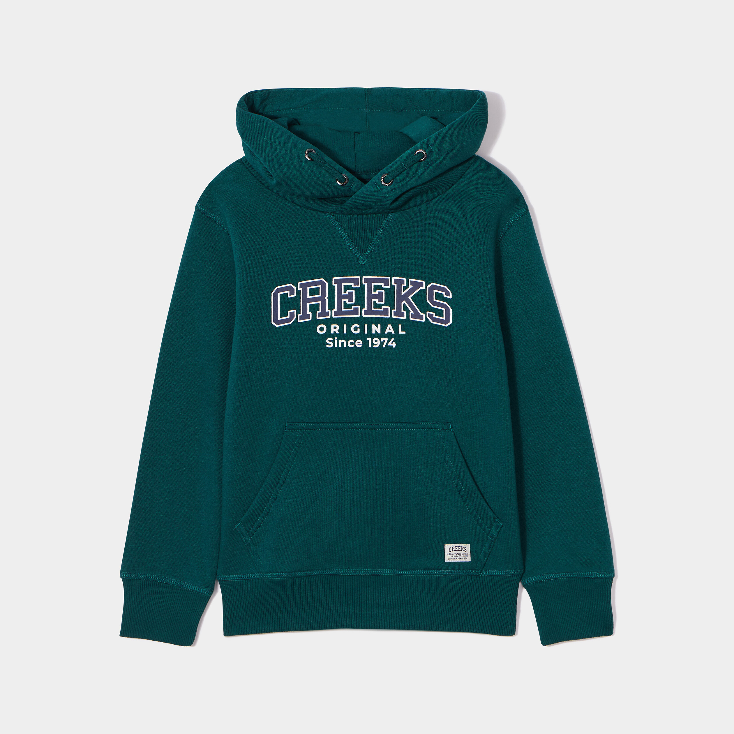 Sweat à capuche hoodie Creeks vert foncé garçon | La Halle