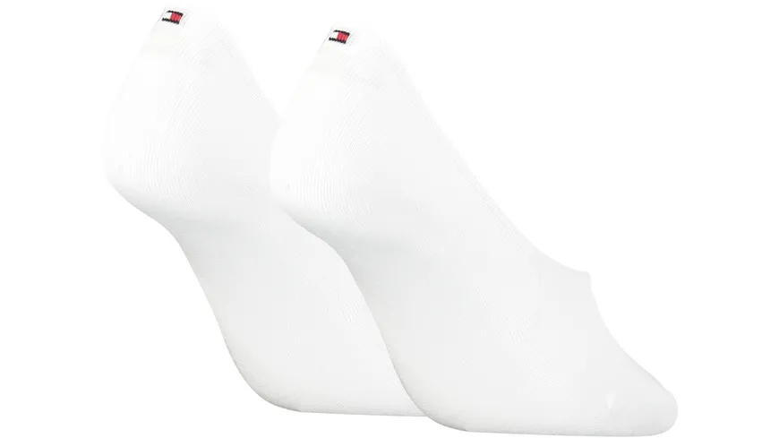 TOMMY HILFIGER Damen Füßlinge Invisible 2er Pack white
