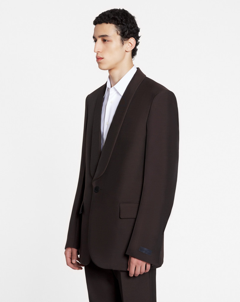 VESTE COL CHÂLE SIMPLE BOUTONNAGE