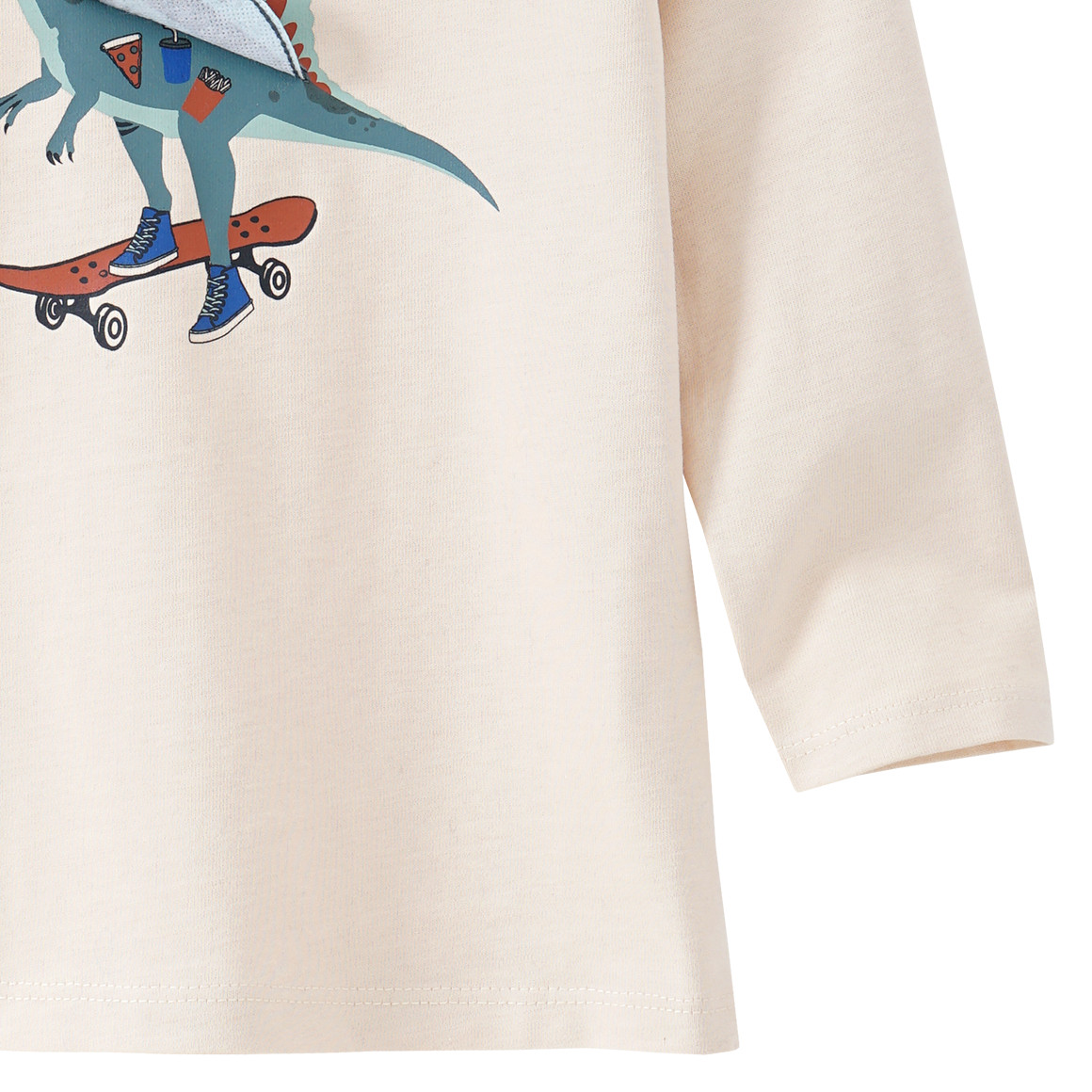Jungen Langarmshirt mit Klapp-Applikation