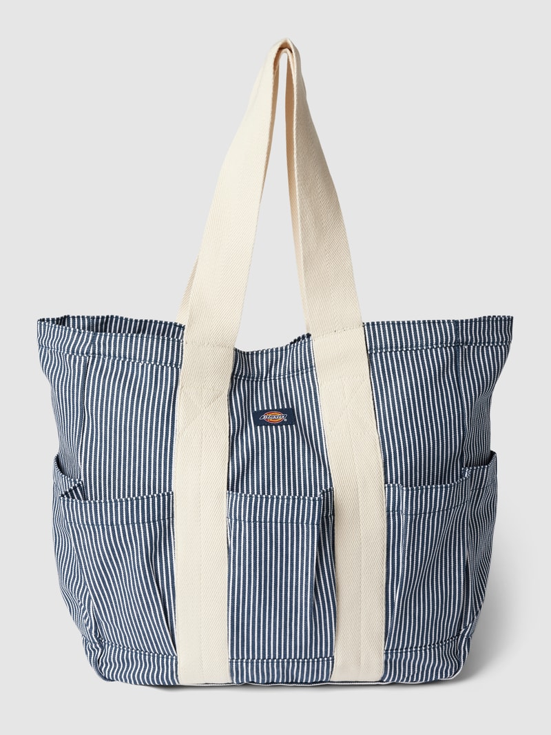 Shopper mit Streifenmuster Modell 'HICKORY' in hellblau