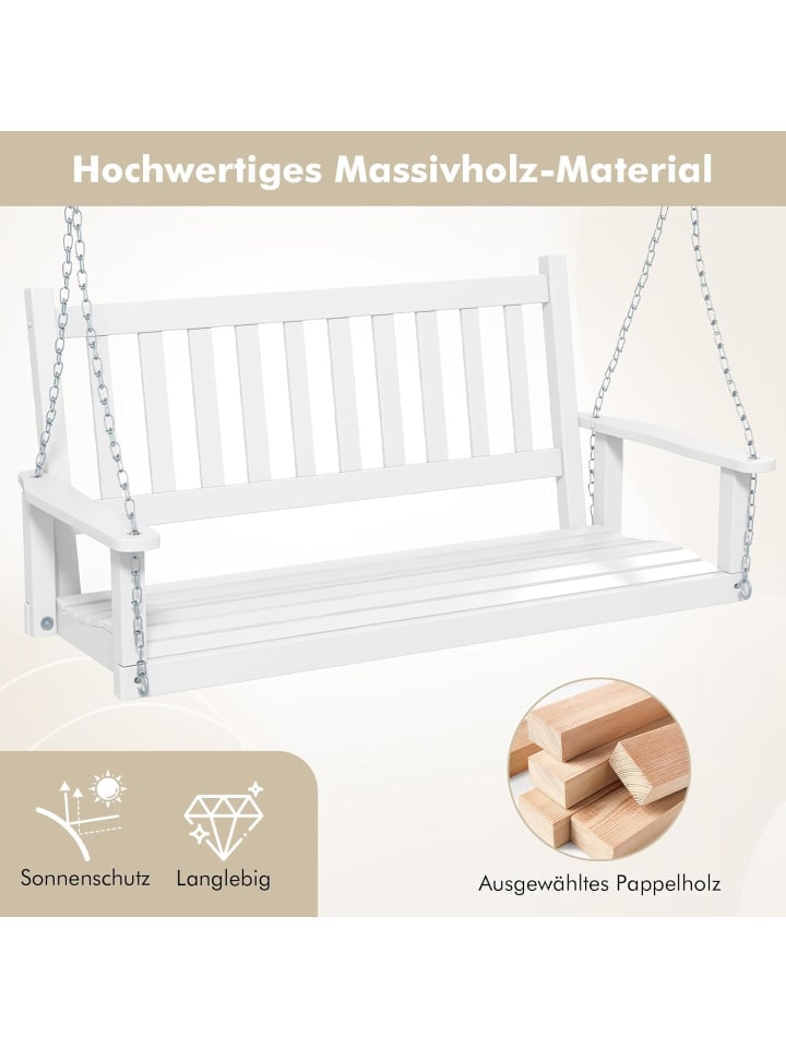 COSTWAY Hängebank 136cm in Weiß günstig kaufen onesize