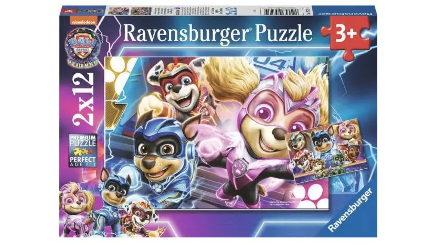 Ravensburger Puzzle - PAW Patrol: The Mighty Movie - 12 Teile