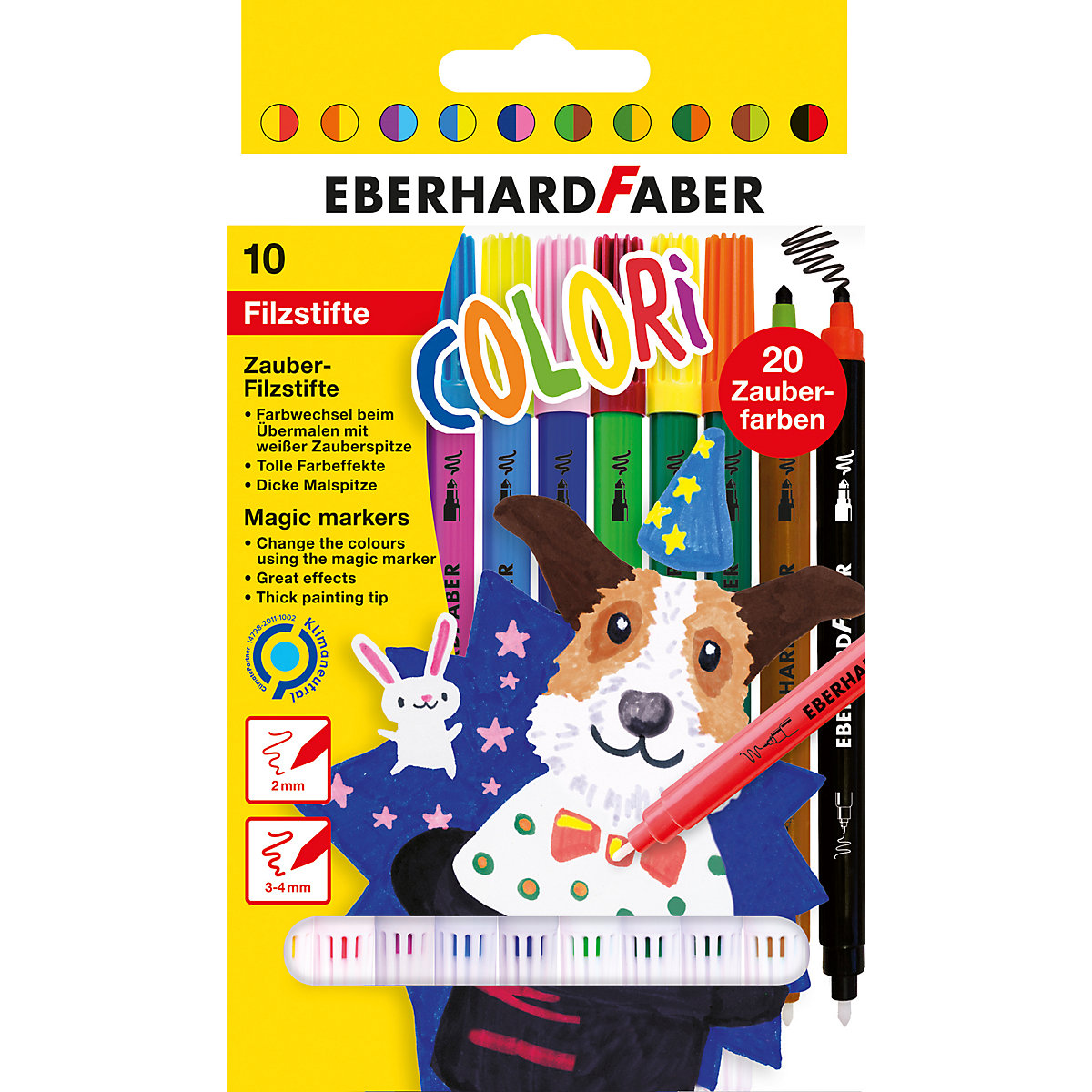 Mini Kids Zaubermarker, 9 & 1 Farben