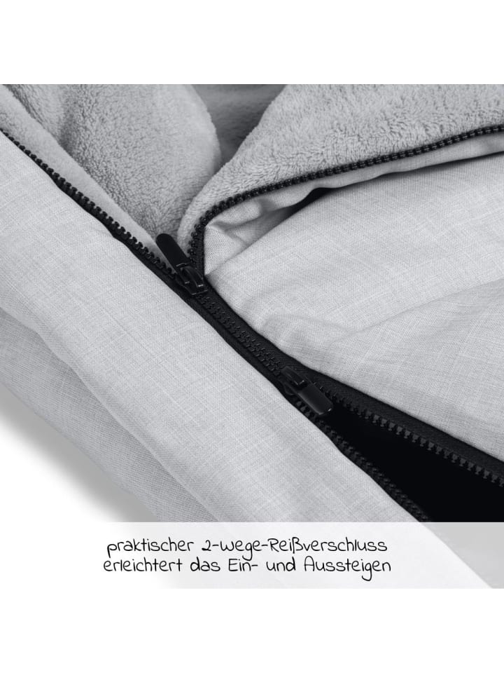 Hauck Winter-Fußsack für Kinderwagen und Buggy Pushchair in grau günstig kaufen onesize