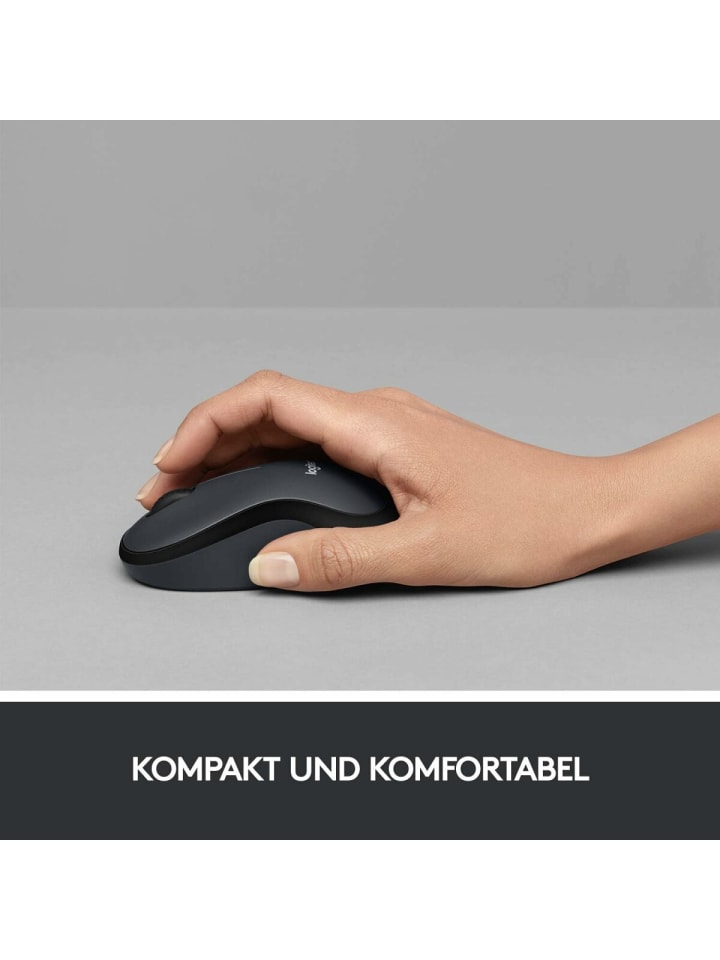 Logitech Logitech M220 SILENT Kabellose Maus, 2,4 GHz mit USB-Empfänger, in Anthrazit günstig kaufen onesize