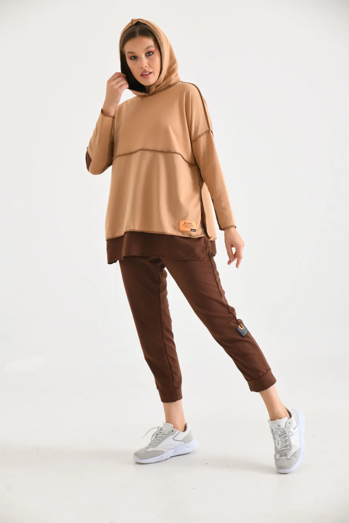 VOLT CLOTHİNG  Trainingsanzug - Braun - Regular Fit
