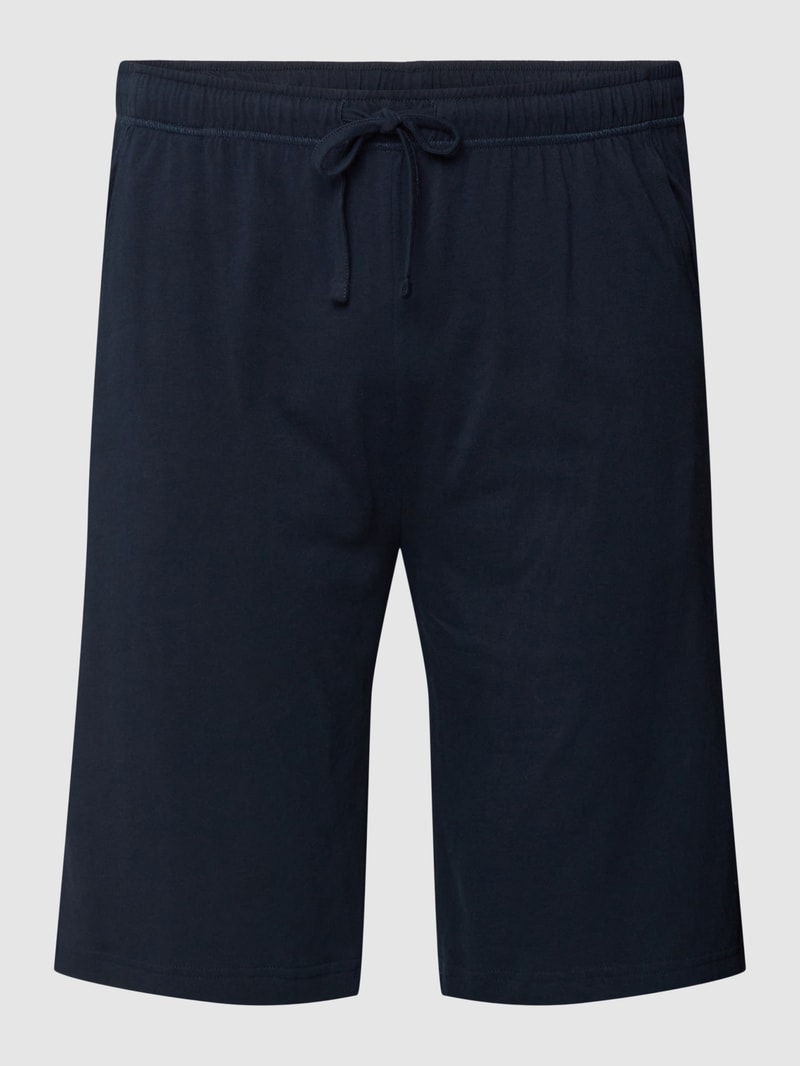 PLUS SIZE Sweatshorts mit elastischem Bund Modell 'SAPPORO' in dunkelblau
