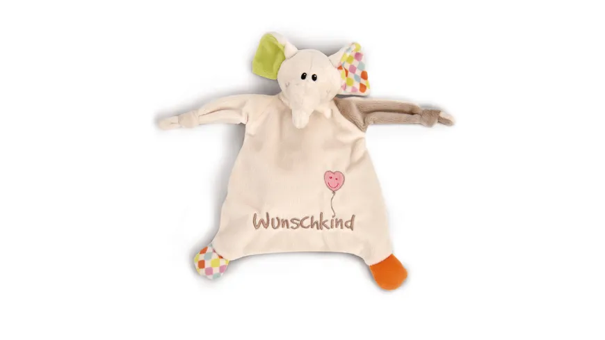NICI Schmusetier Elefant Dundi und Schmusetuch in Geschenkverpackung