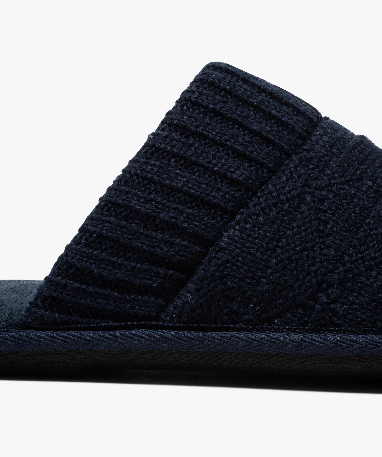 Chaussons homme mules dessus en maille unie | GEMO
