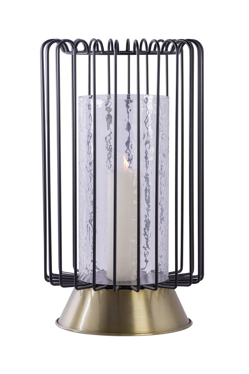 Kayoom Kerzenständer Malibu 125 Schwarz / Gold
