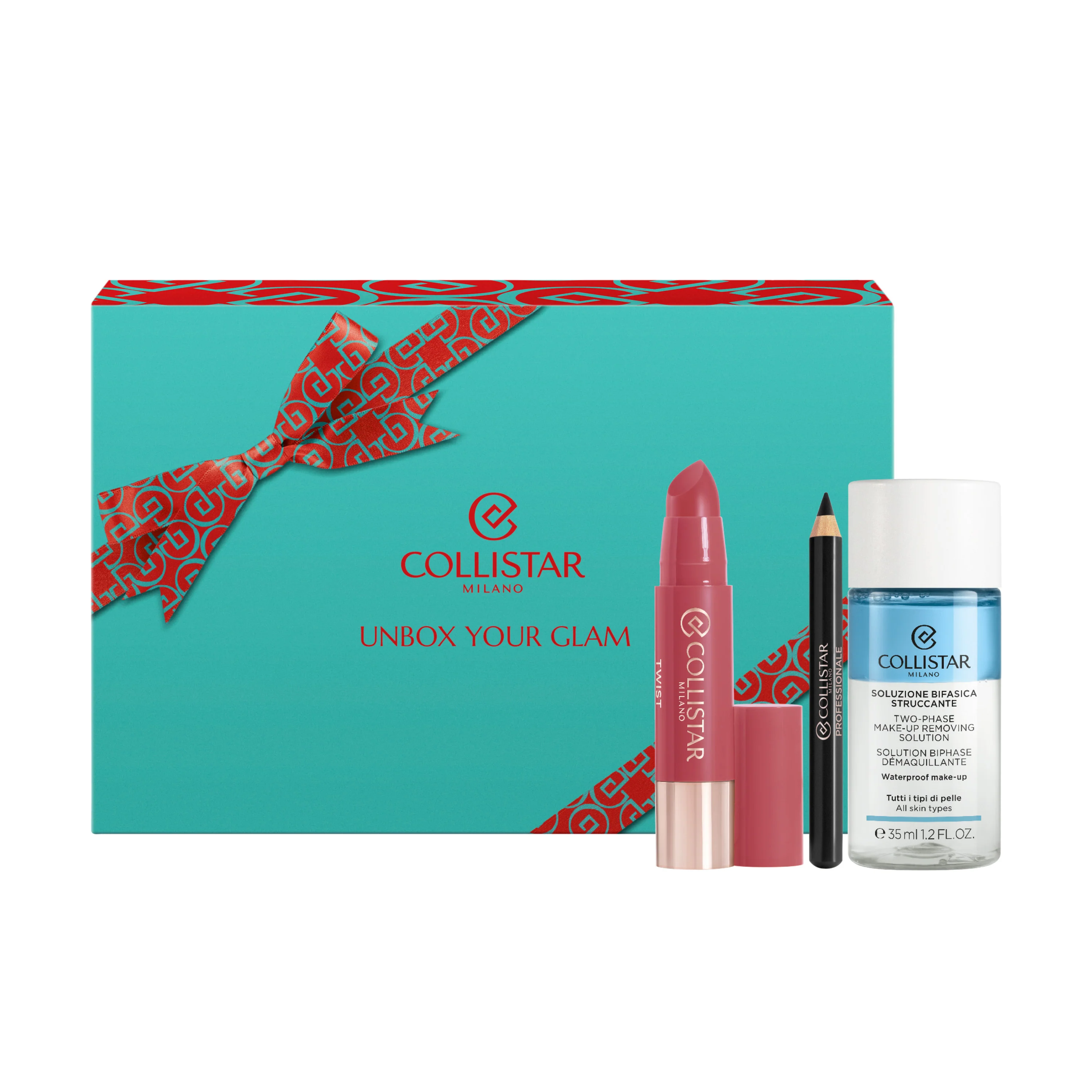 Balmy Gloss Twist Lips Set - Set za šminkanje, sjajilo, olovka za oči, sredstvo za skidanje šminke s očiju