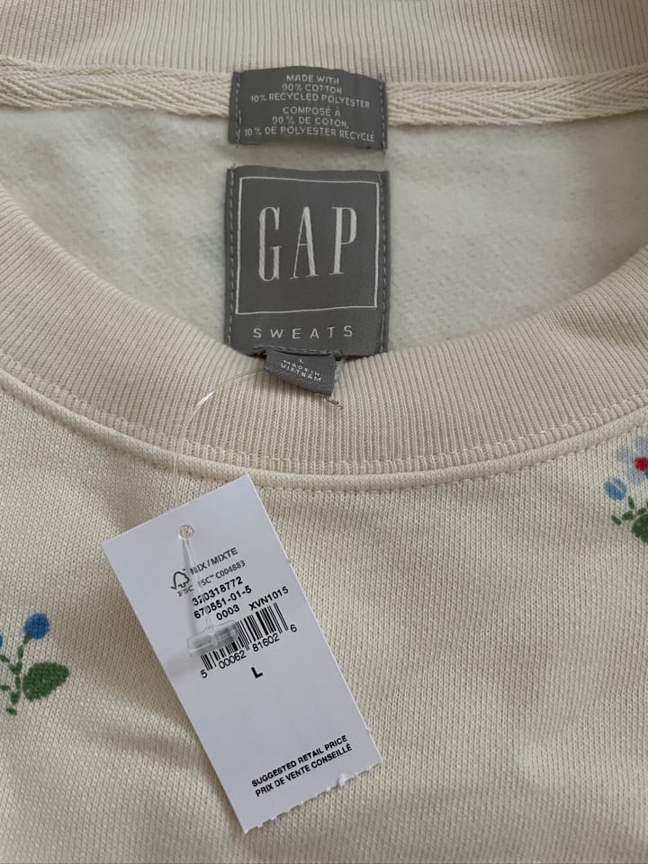 GAP Sweatshirt in Creme günstig kaufen L