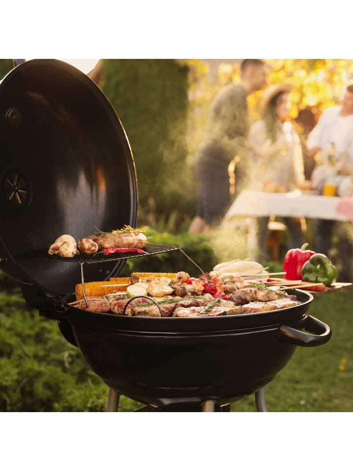 relaxdays Kugelgrill in Schwarz - Ø 53 cm günstig kaufen onesize