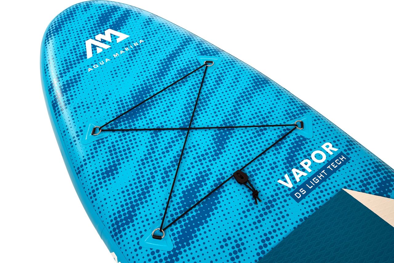 PureHaven Aqua Marina All-Around SUP Board 315x79 cm mit Reißverschlussrucksack Double Action-Pumpe LIQUID AIR Paddel Einschub-Mittelfinne Sicherheitsleine Blau