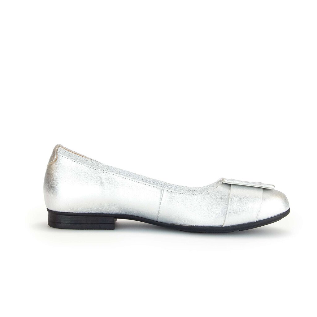Gabor comfort Eleganter Ballerina silber