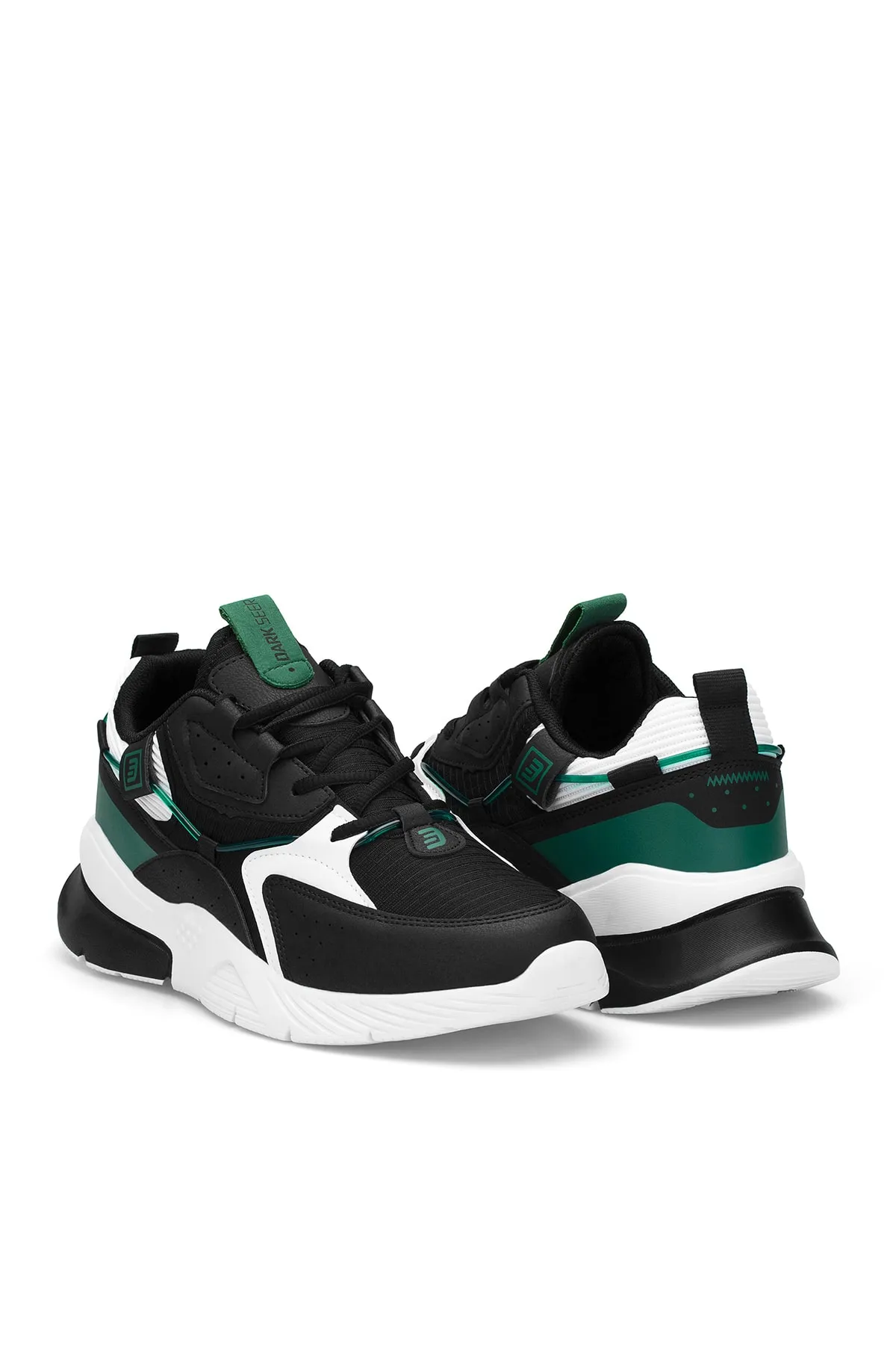 DARK SEER  Schwarz-weiß-grüner Unisex-Sneaker