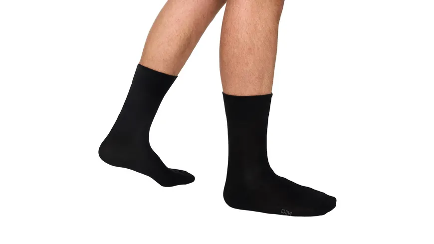 DIM Herren Socken aus Bambus-Zellstoff 2er Pack noir