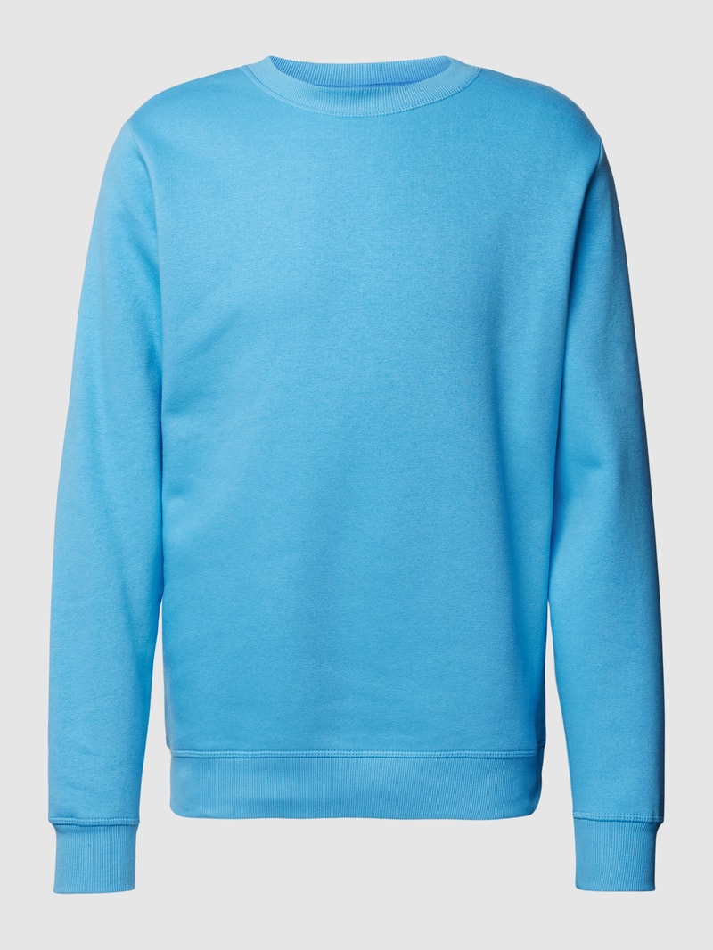 Sweatshirt mit Rundhalsausschnitt Modell 'TILO' in blau