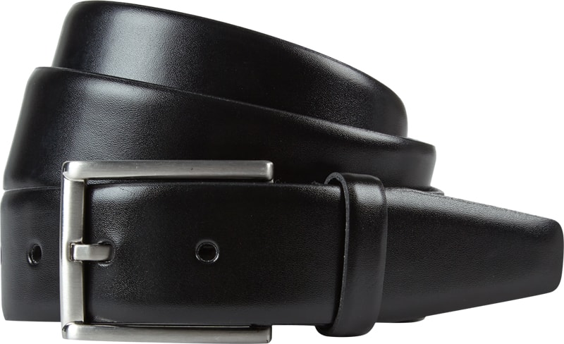 Gürtel aus Leder in schwarz