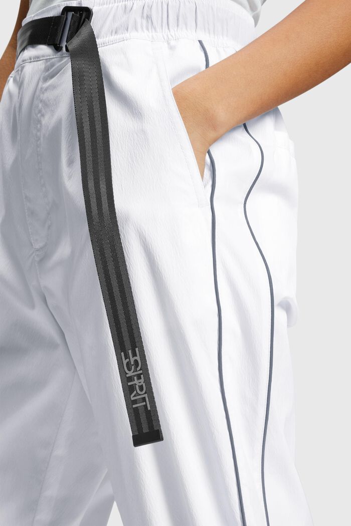High-Rise-Pants im Jogger-Style mit Gürtelschließe