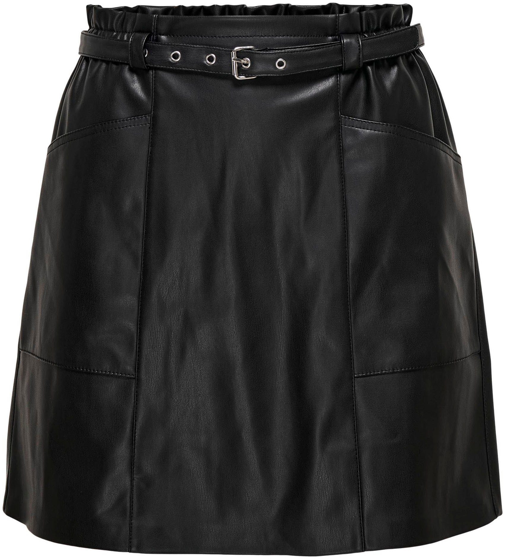 ONLY Lederimitatrock ONLHEIDI FAUX LEATHER SKIRT OTW NOOS