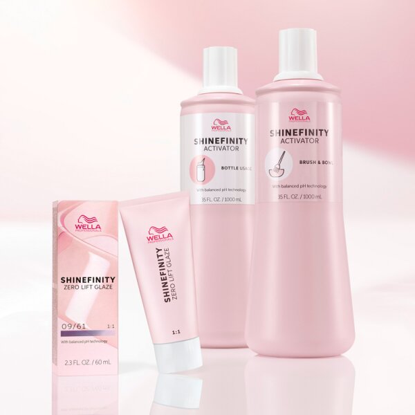 Wella Professionals Shinefinity Activator Brush & Bowl 2% Entwicklerflüssigkeit