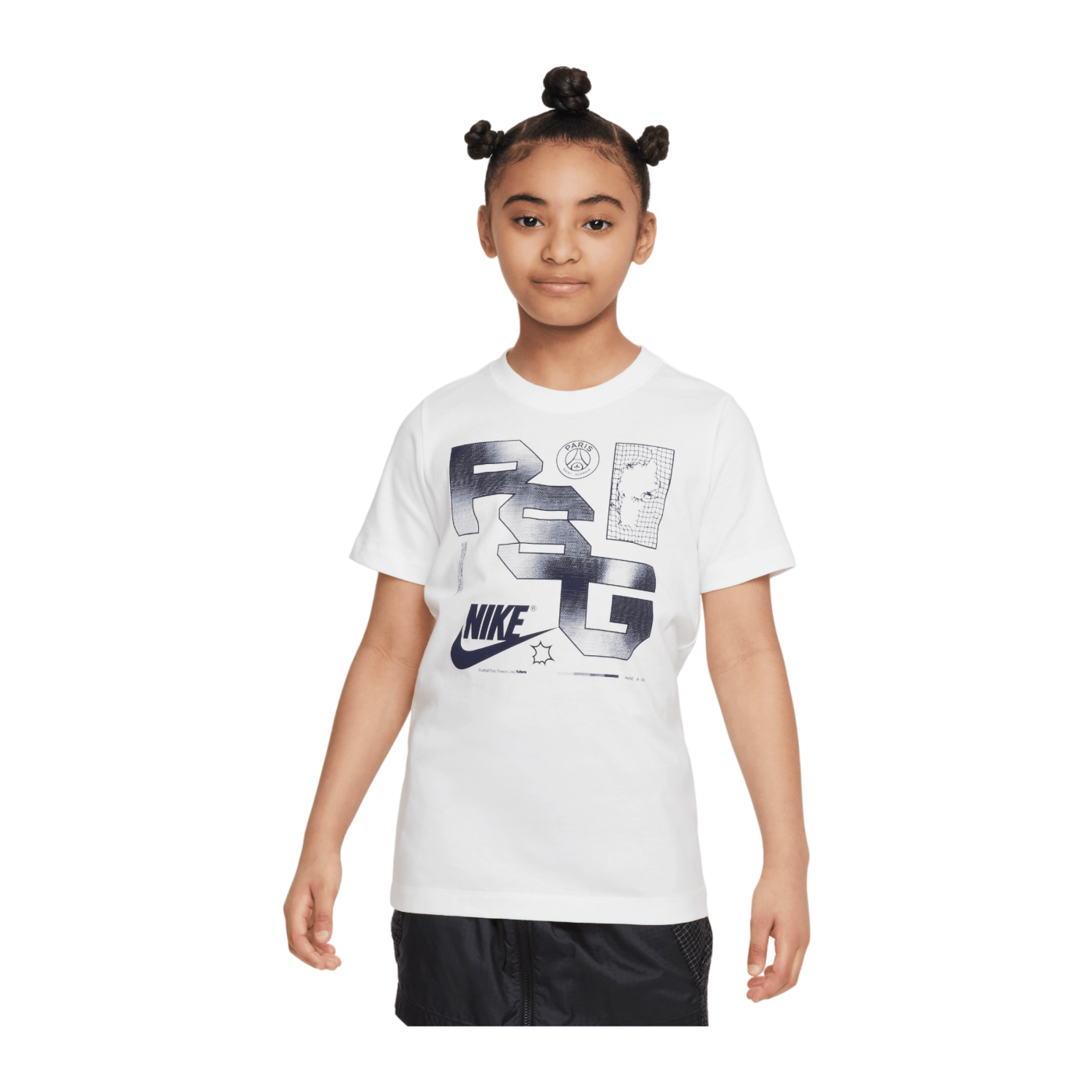 Nike Paris St. Germain Futura T-Shirt Kids Weiss F100