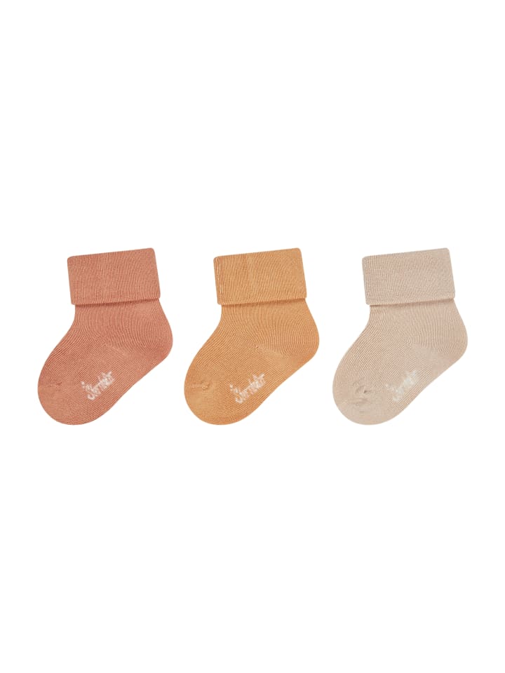 Sterntaler Baby Socken 3er-Pack uni in beige günstig kaufen