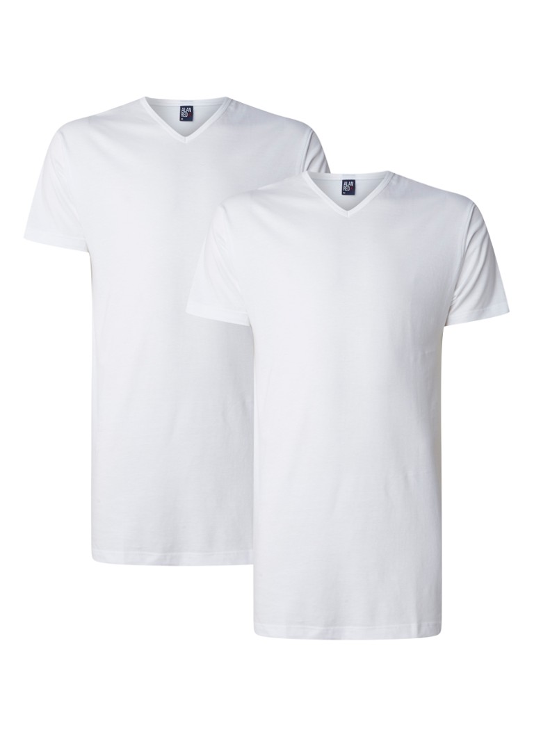 Extra dlouhé tričko regular fit Alan Red Vermont, balení po 2 kusech