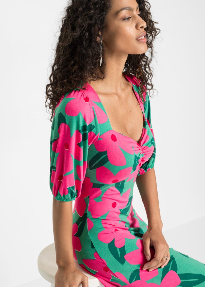 Midikleid mit Schlitz