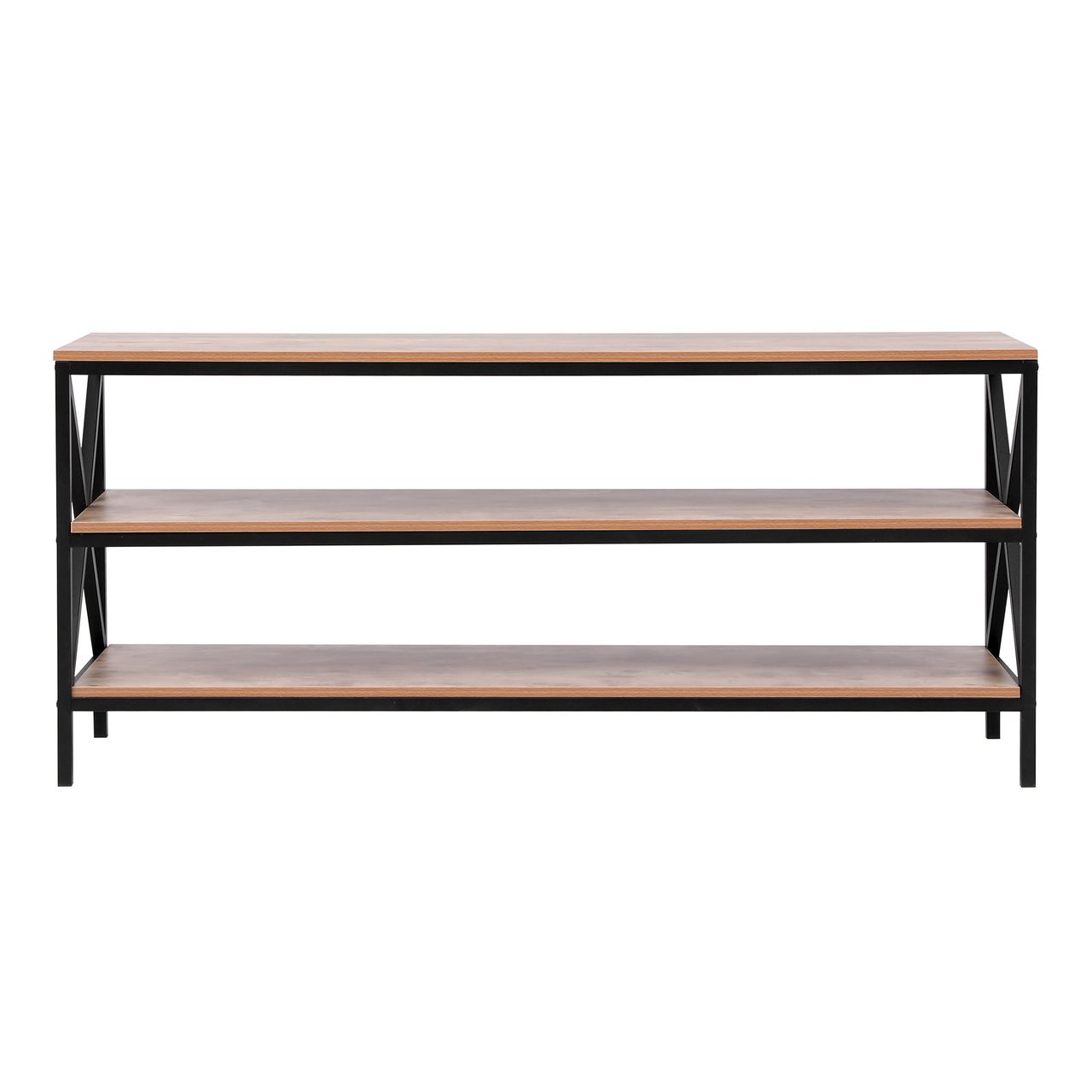 Happy Home Happy Home TV Schrank Regal Sideboard mit 3 Ablagen HWB13-HOL Holz