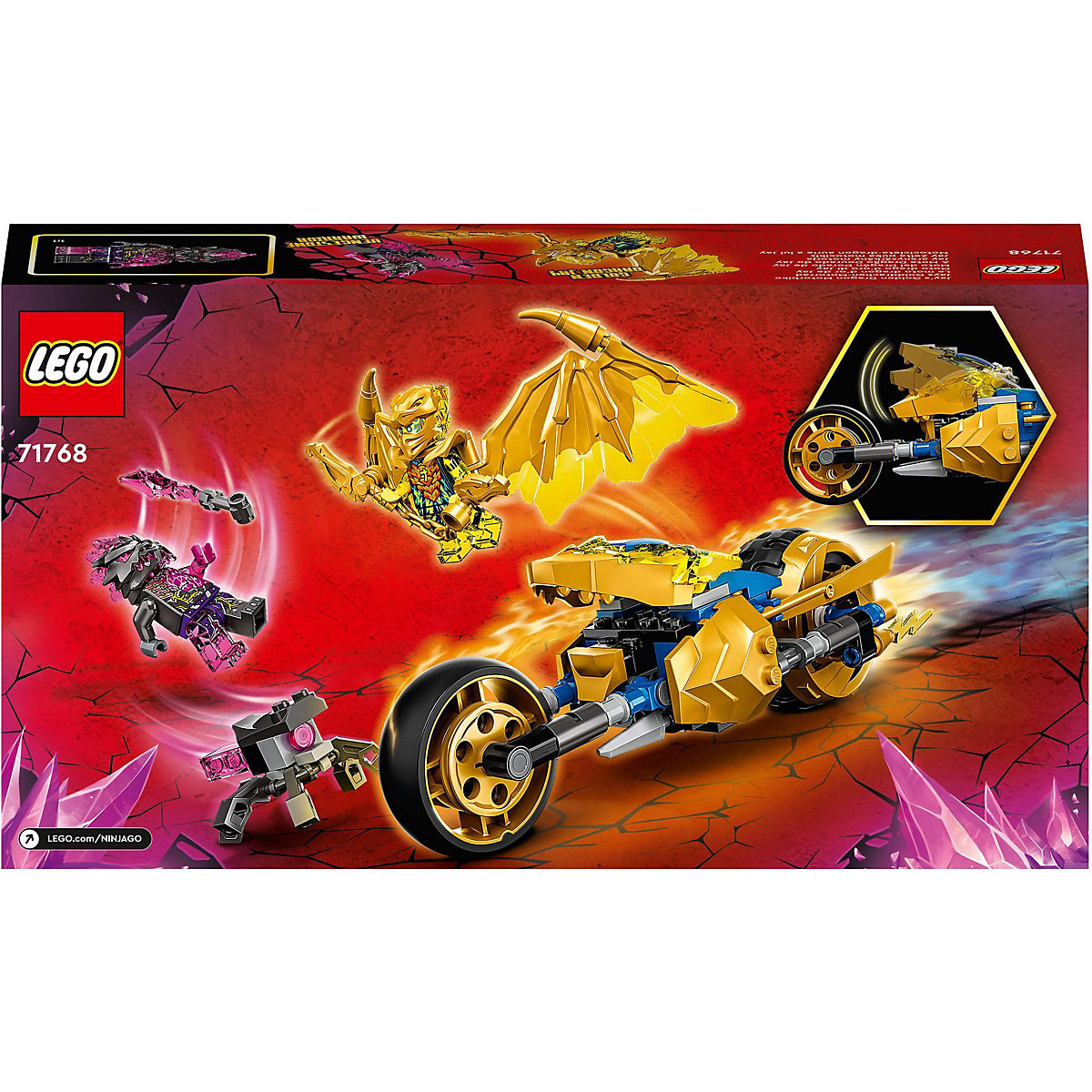 LEGO® Ninjago 71768 Jays Golddrachen-Motorrad