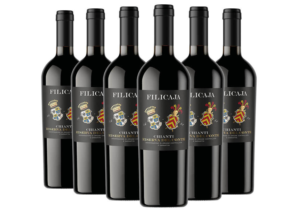 Chianti DOCG Riserva del Conte 2019 Villa da Filicaja 6 bouteilles de 0,75 ℓ
