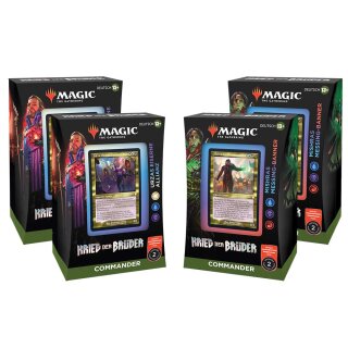 Magic the Gathering: Krieg der Brüder Commander Deck Display (4) (DE)